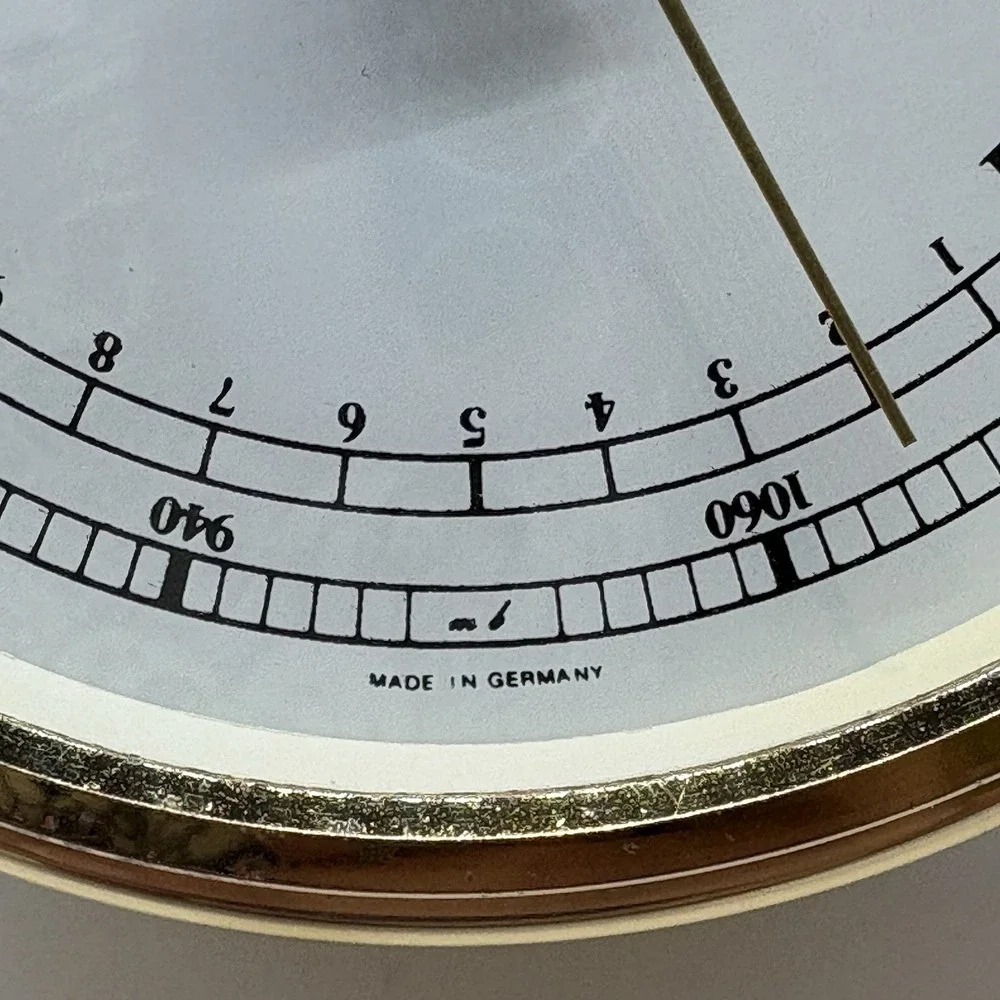 Vintage Weems & Plath Trident Marine‎ Barometer Brass Germany Yacht Ship Boat